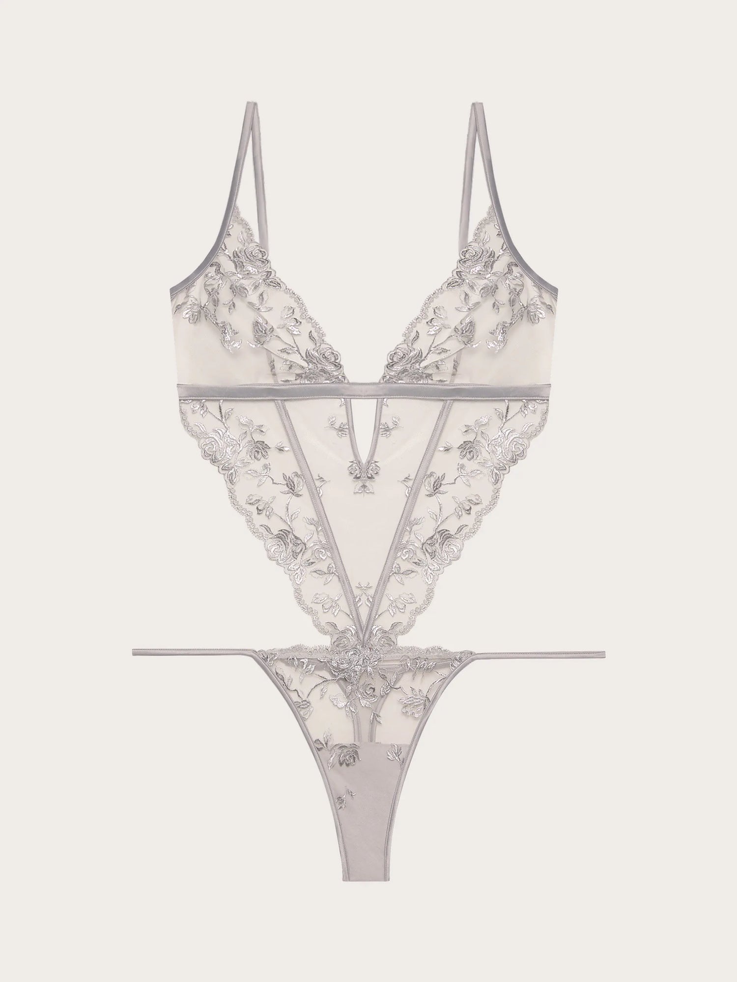 Yamamay_Silver_Unlined, Wireless Embroidered Tulle Bodysuit Luna_IBDD184006_097_05