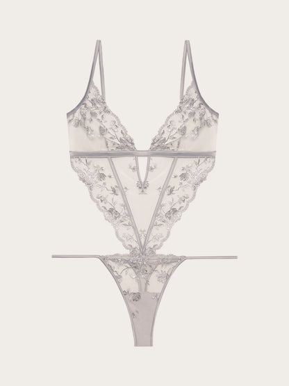 Yamamay_Silver_Unlined, Wireless Embroidered Tulle Bodysuit Luna_IBDD184006_097_05