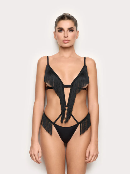 Yamamay_Black_Bodysuit without Underwire with Fringes - Priv� Dana_IBDD191002_072_02