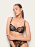 Yamamay BLACK Women Balconette Bra - Black Shadow SKU: IBLD193001_072 Image 01