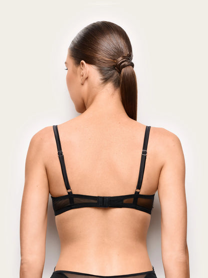Yamamay BLACK Women Balconette Bra - Black Shadow SKU: IBLD193001_072 Image 04