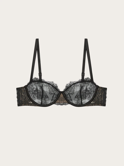 Yamamay BLACK Women Balconette Bra - Black Shadow SKU: IBLD193001_072 Image 05