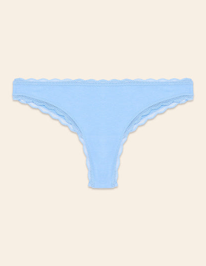 Yamamay_Vicky Solid Color Brazilian Briefs in Stretch Cotton with Lace Trim_IBND181028_056_04