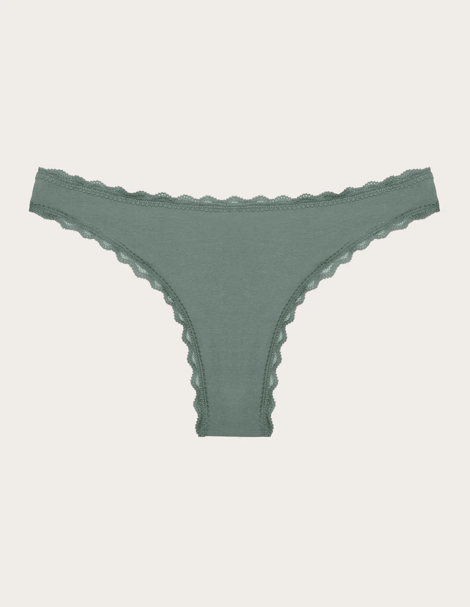 Yamamay_Sage Green_Brazilian Brief in Cotton and Lace Ð Vicky_IBND183011_120_06