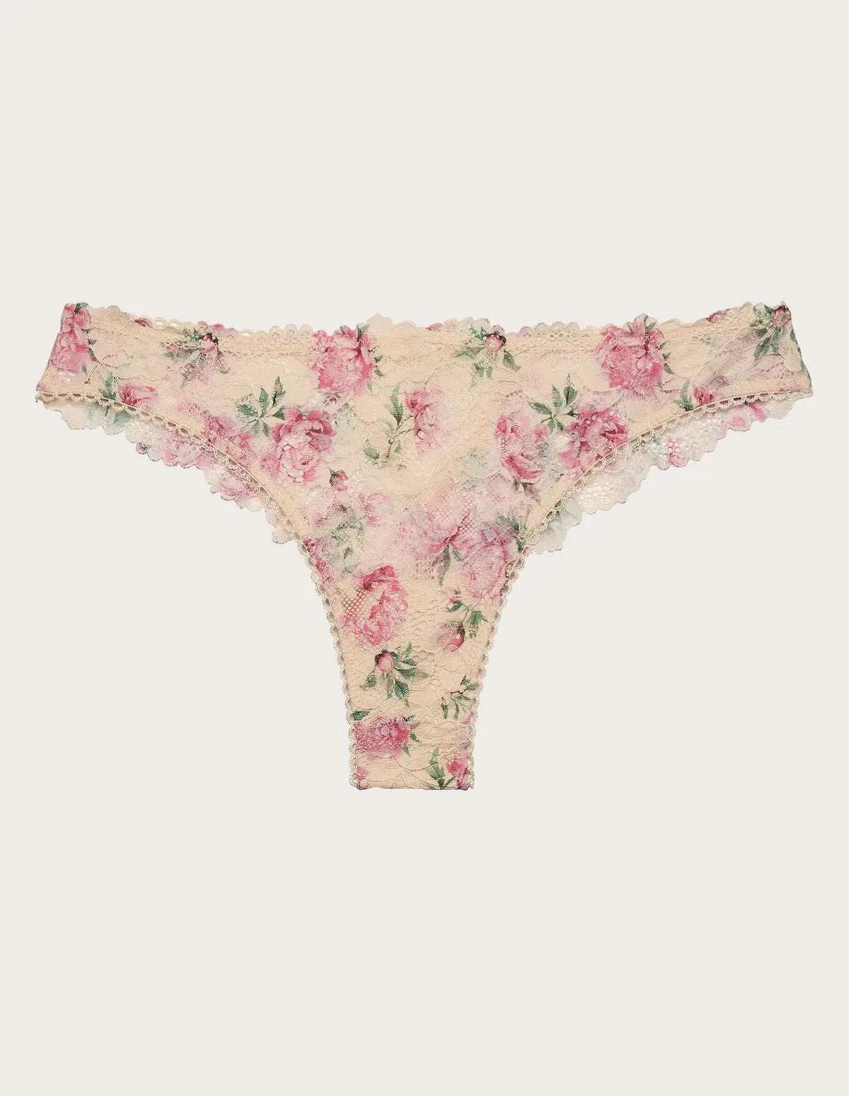 Yamamay_Almond_Brazilian Brief in Lace and Tulle Ð Eloise_IBND183013_244_06