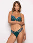 Yamamay_Dark Green_Brazilian Briefs in Satin and Tulle with Embroidery Ð Berry_IBND183016_121_01