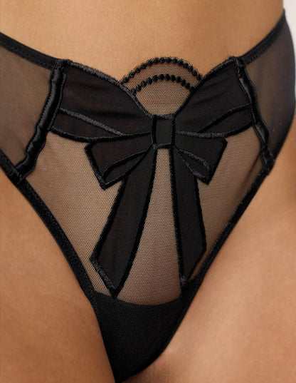 Yamamay_Black_Brazilian Brief with Embroidered Tulle Ð Chic Bow_IBND183019_072_05