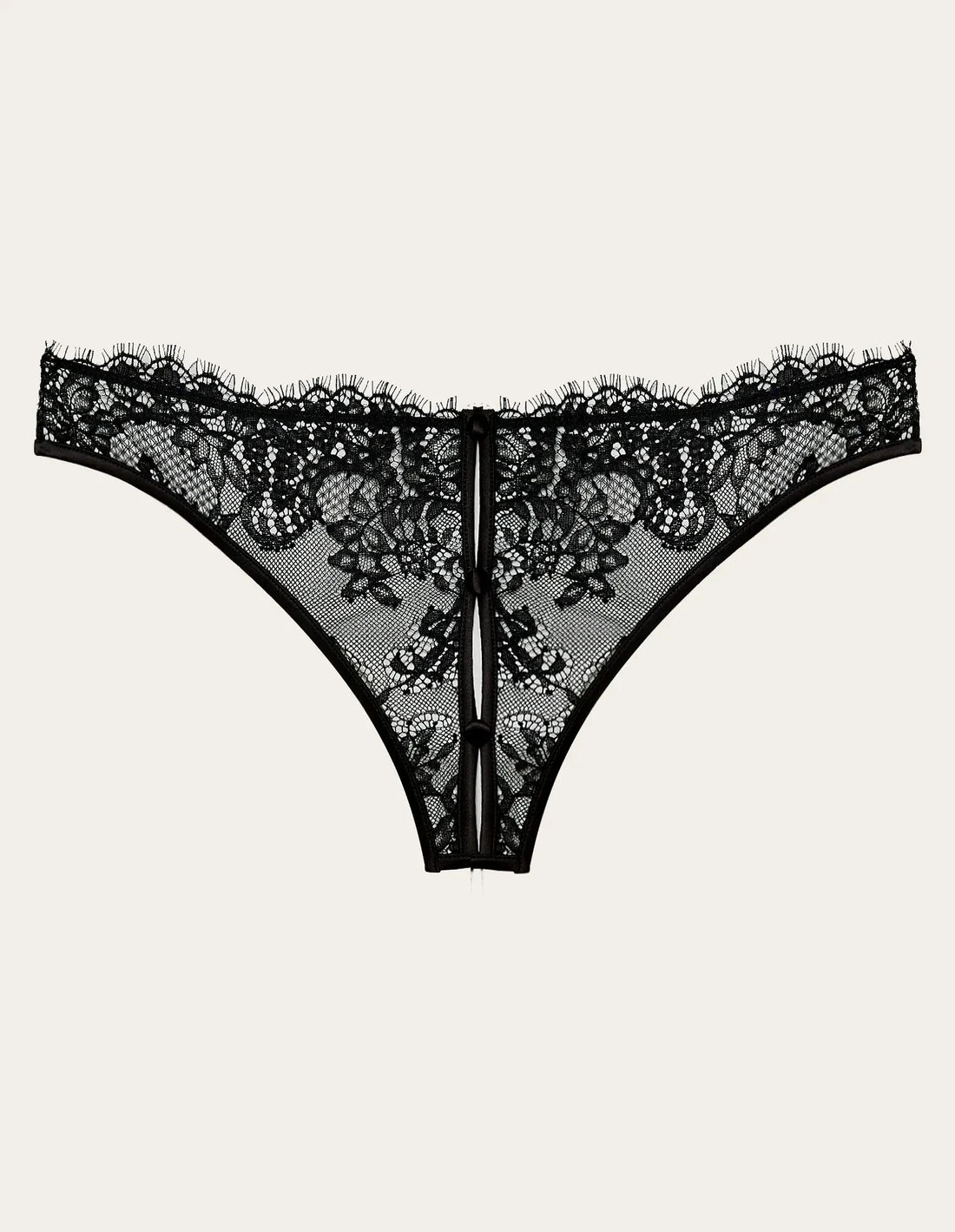 Yamamay_Black_Open Brazilian Panty with Lace and Cutout Details Ð Priv� Kylie_IBND183020_072_06