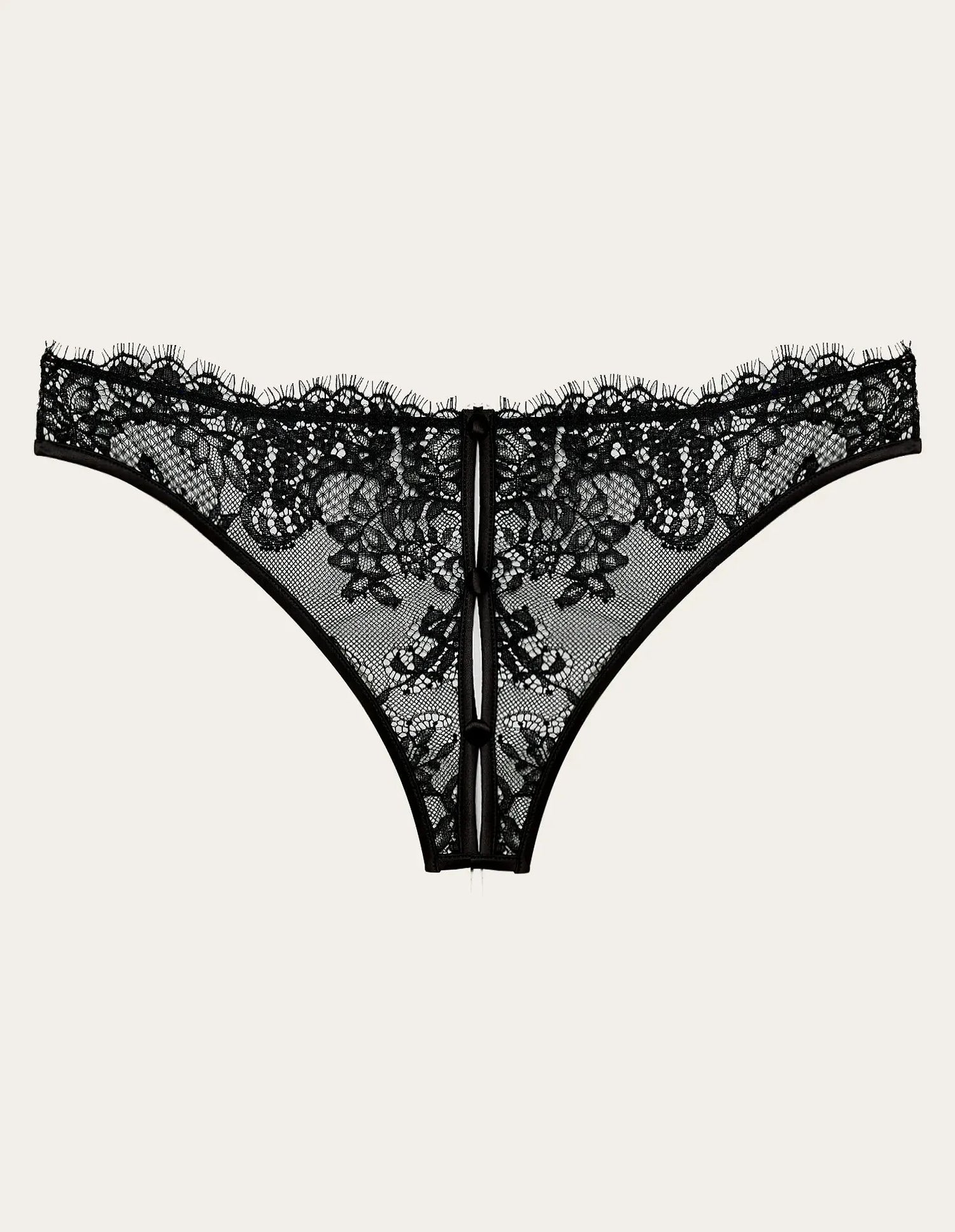 Yamamay_Black_Open Brazilian Panty with Lace and Cutout Details Ð Priv� Kylie_IBND183020_072_06
