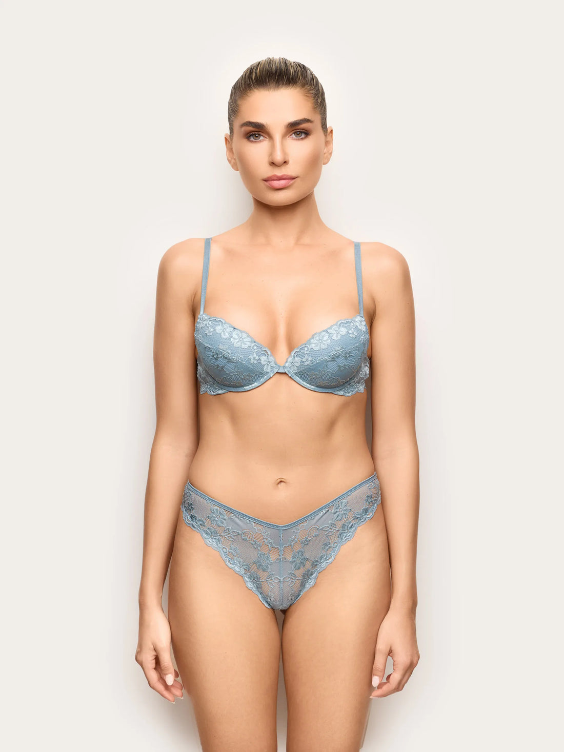 Yamamay POWDER BLUE Women Brazilian Briefs - Primula Color SKU: IBND193002_242 Image 02