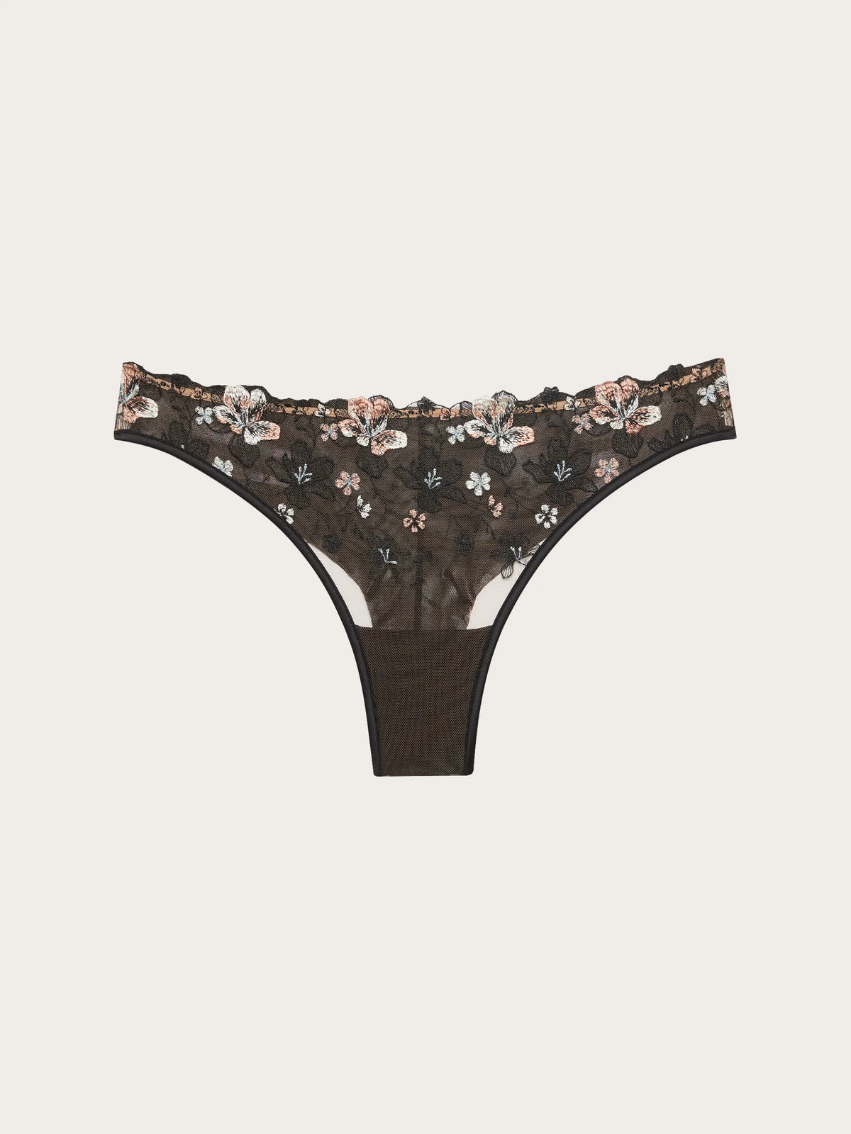Yamamay BEIGE Women Brazilian Briefs - Floral Flow SKU: IBND193009_726 Image 05