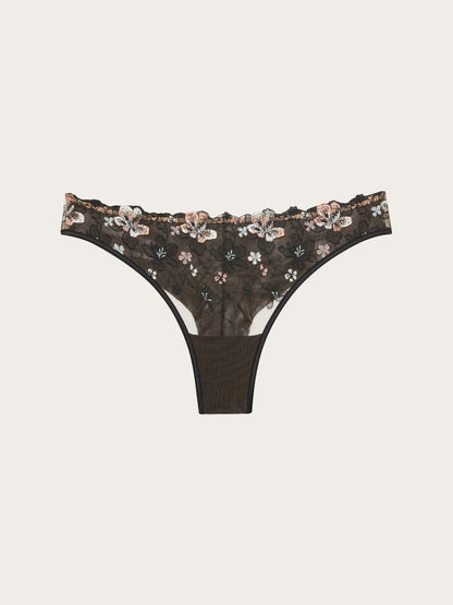 Yamamay BEIGE Women Brazilian Briefs - Floral Flow SKU: IBND193009_726 Image 05