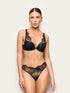 Yamamay BLACK Women Brazilian Briefs - Black Shadow SKU: IBND193011_072 Image 01
