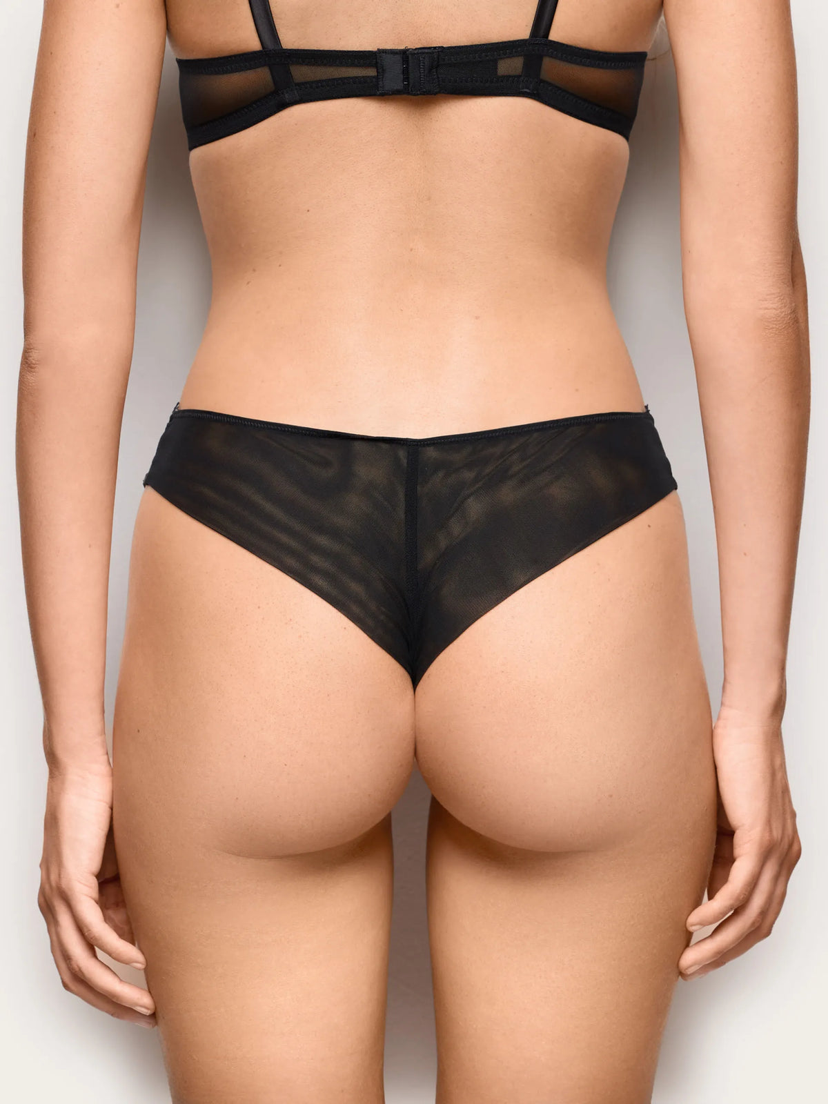 Yamamay BLACK Women Brazilian Briefs - Black Shadow SKU: IBND193011_072 Image 04