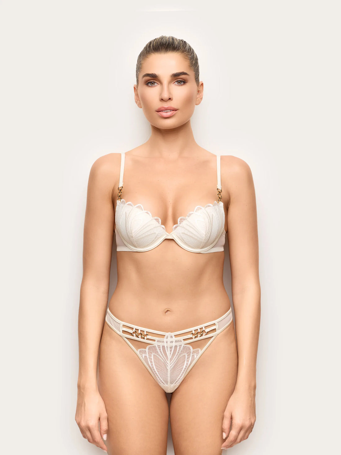 Yamamay ALMOND Women Brazilian Briefs - Whitely SKU: IBND193012_244 Image 02