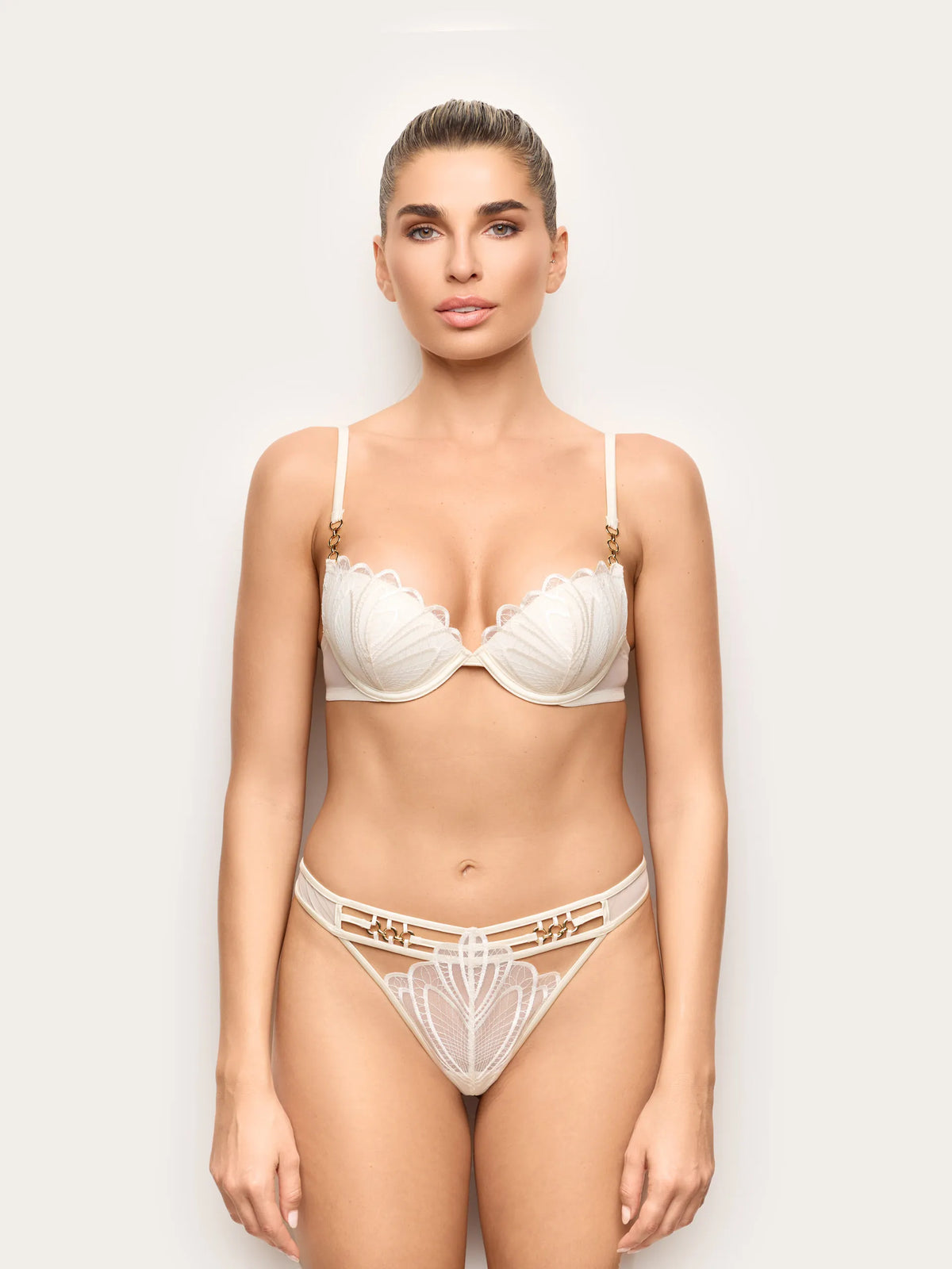Yamamay ALMOND Women Brazilian Briefs - Whitely SKU: IBND193012_244 Image 02
