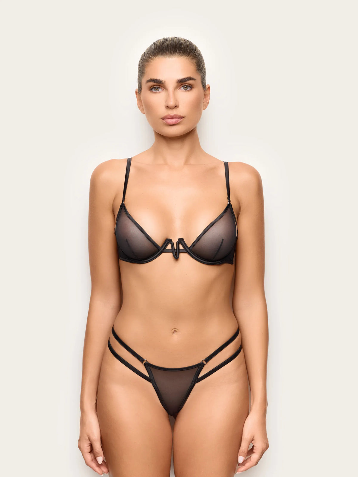 Yamamay BLACK Women Open Brazilian Briefs - Prive&