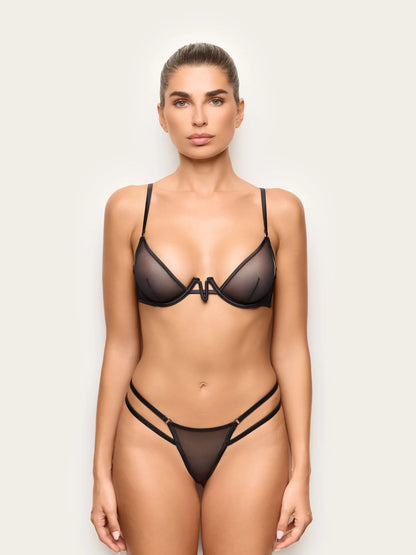 Yamamay BLACK Women Open Brazilian Briefs - Prive&