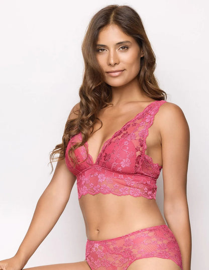 Yamamay_Fuchsia_Unlined Bralette in Soft Lace Ð Primula Color_IBRD183004_040_01
