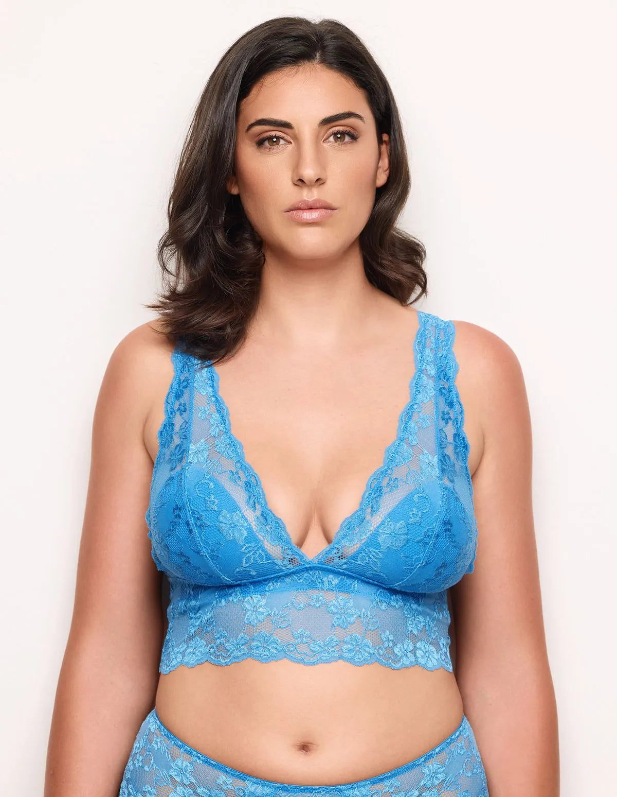 Yamamay_Turquoise_Unlined Turquoise Bralette in Soft Lace Ð Primula Color_IBRD183005_103_02