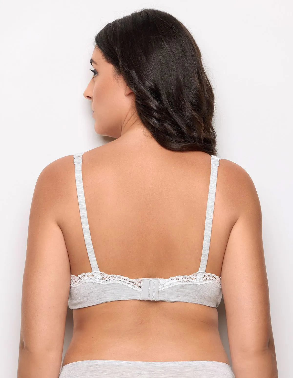 Yamamay_LIGHT MELANGE GREY_Underwired Bralette in Tencelª Modal with Silk Ð Modal/Silk Color_IBRD183016_133_03