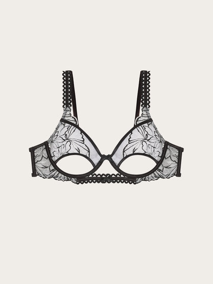 Yamamay_Black_Unlined Carioca Bra with Embroidered Tulle Underwire - Priv� Frivolous_ICAD191003_072_05