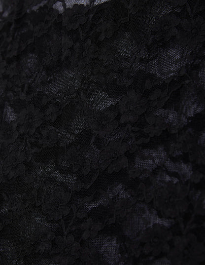 Yamamay_Fancy Lace Short Top in Stretch Lace with Square Neckline and Thin Straps_ICRD181006_072_05