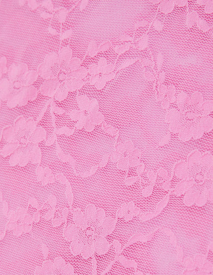 Yamamay_Fancy Lace Short Top in Stretch Lace with Square Neckline and Thin Straps_ICRD181006_077_05