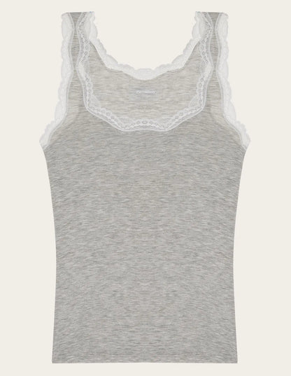 Yamamay_LIGHT MELANGE GREY_Adjustable Strap Top in Tencelª Modal with Silk Ð Modal/Silk Color_ICRD183008_133_05