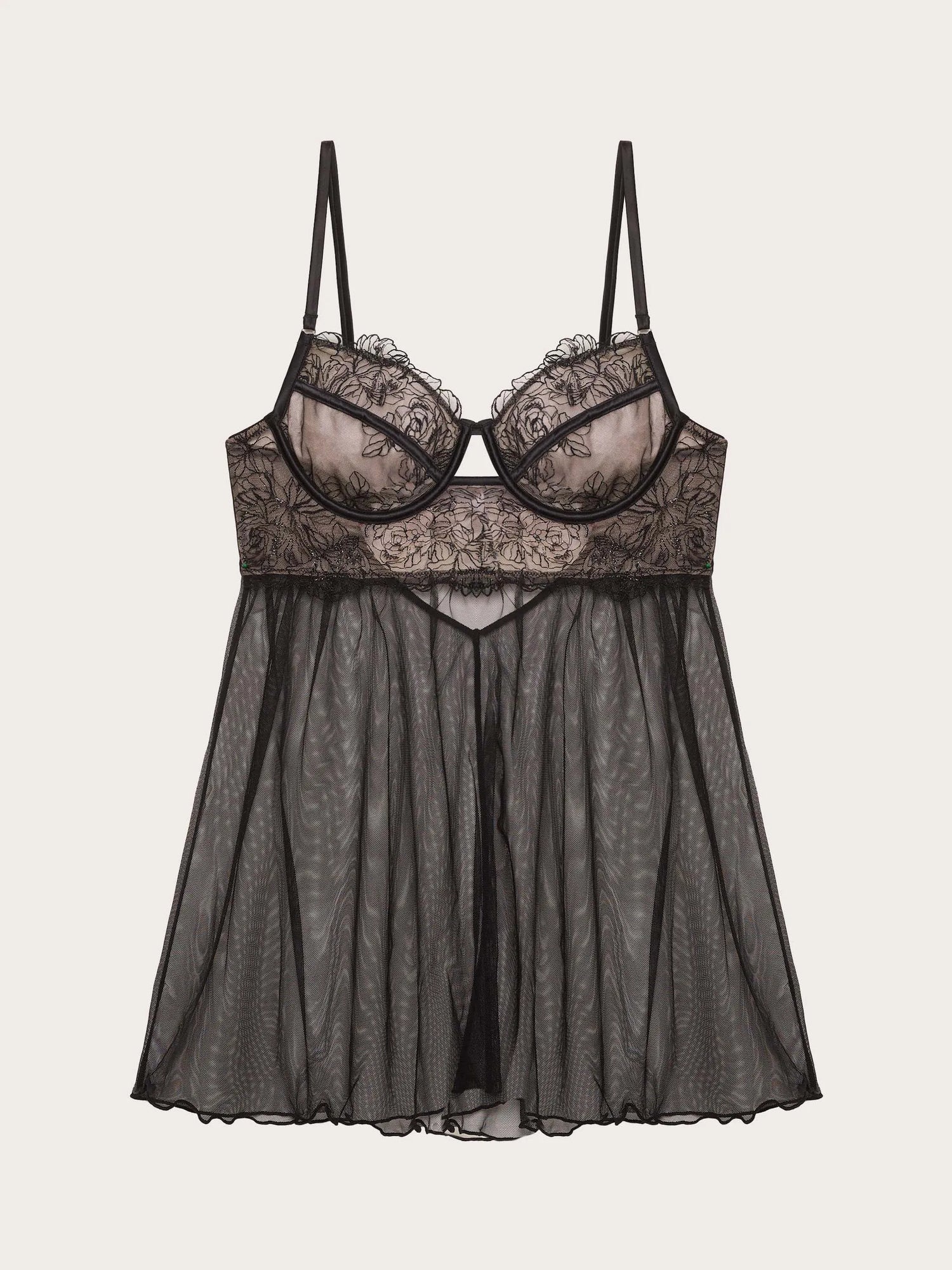 Yamamay_Black_Malena Underwired Unpadded Babydoll_ICRD184002_072_06