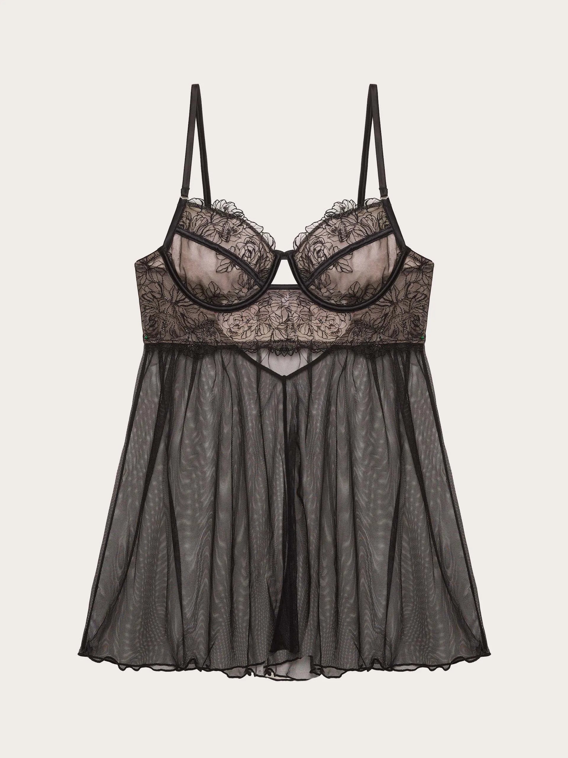 Yamamay_Black_Malena Underwired Unpadded Babydoll_ICRD184002_072_06