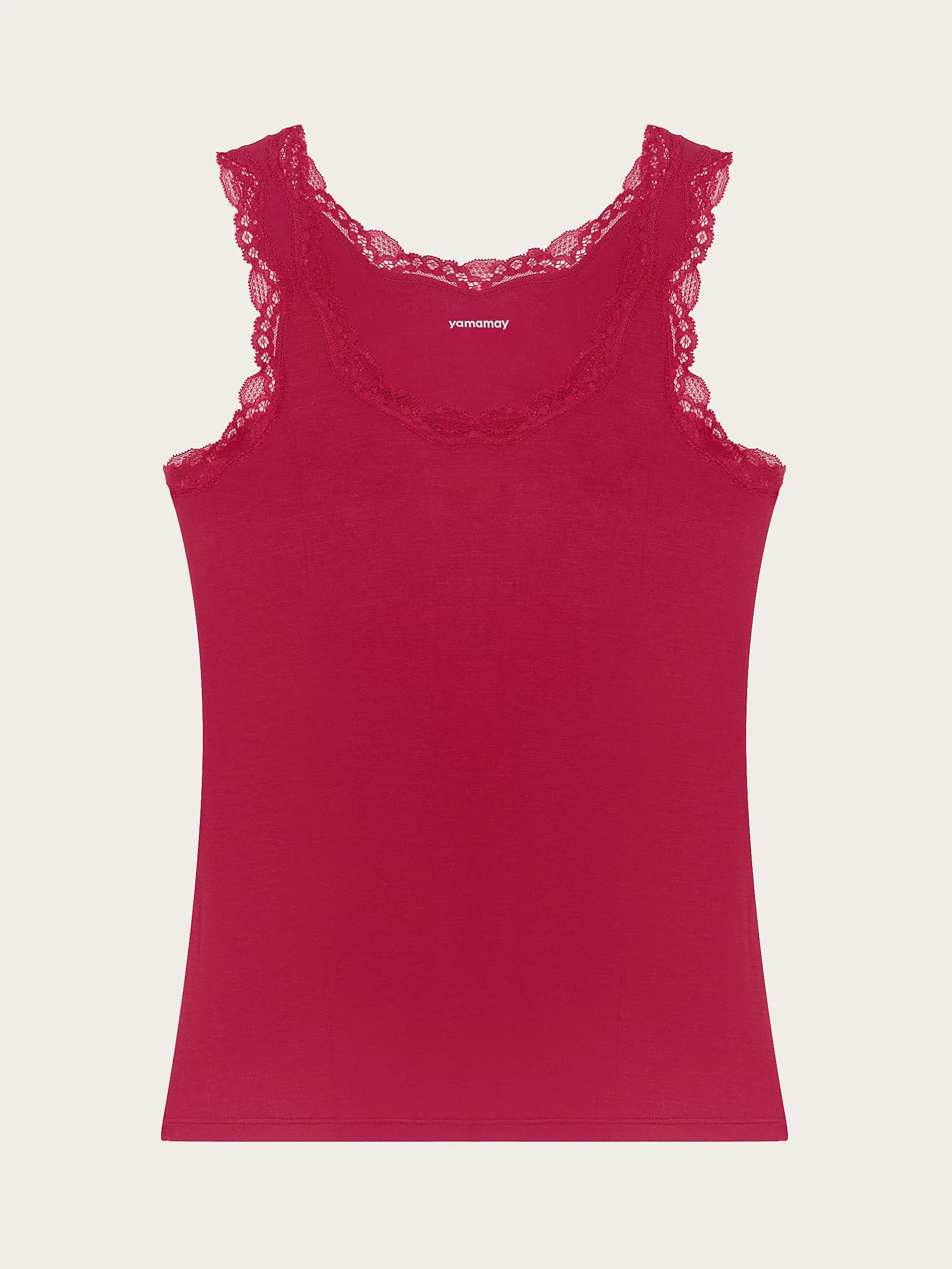 Yamamay_Ruby Red_Tank Top in Tencel¨ Modal with Silk_ICRD184003_909_05