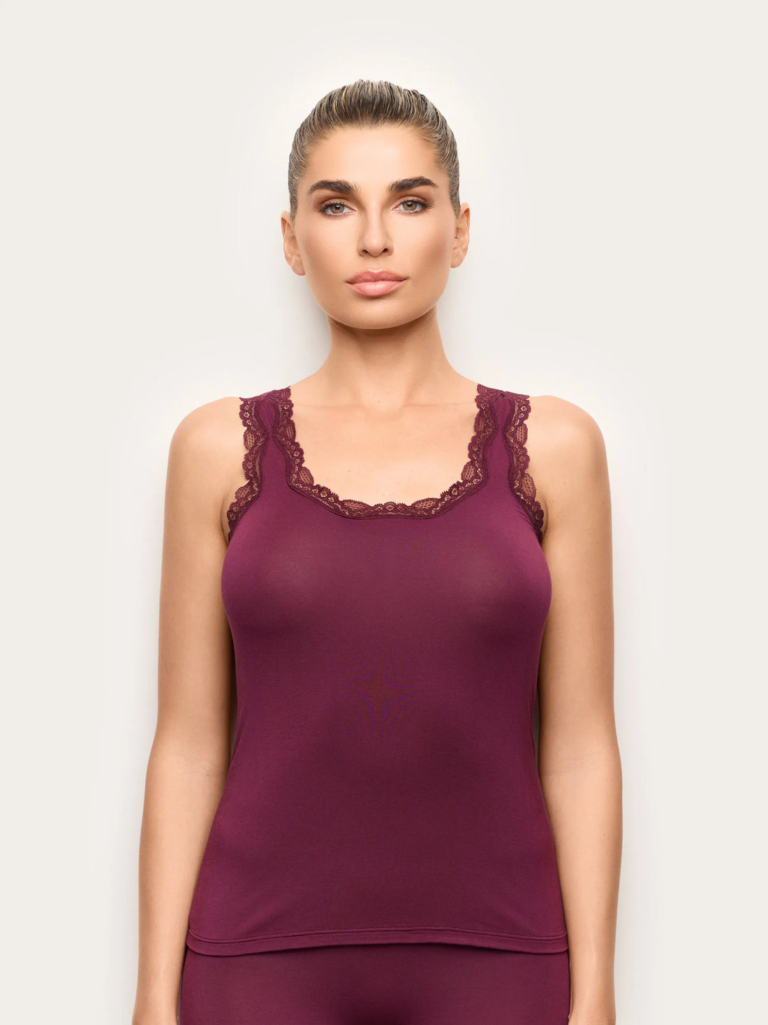 Yamamay MUST Women Camisole - Modal &amp; Silk Color SKU: ICRD193001_837 Image 02