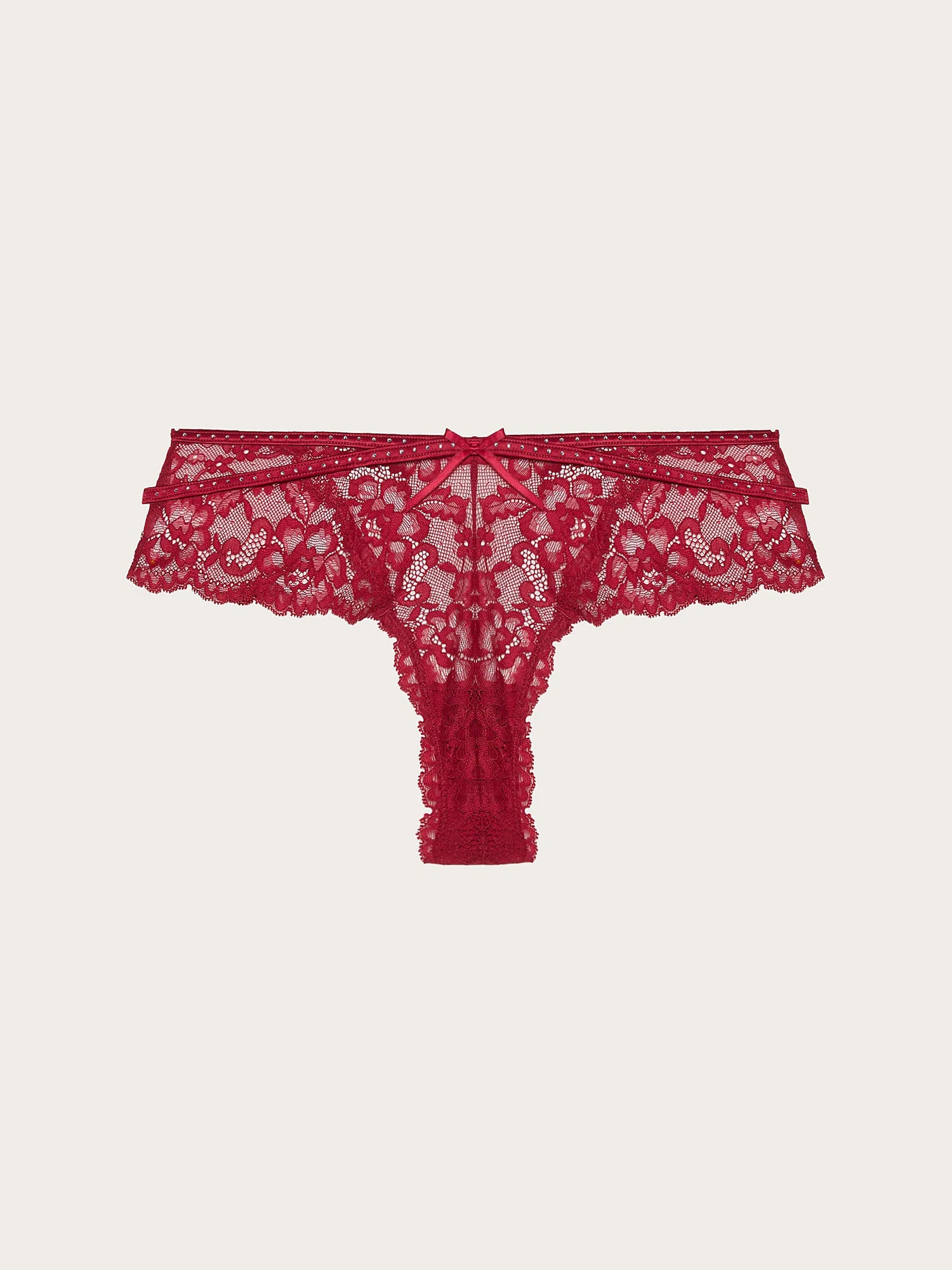 Yamamay_Ruby Red_Jolly Floral Lace Thong Shorts_ICUD184001_909_05