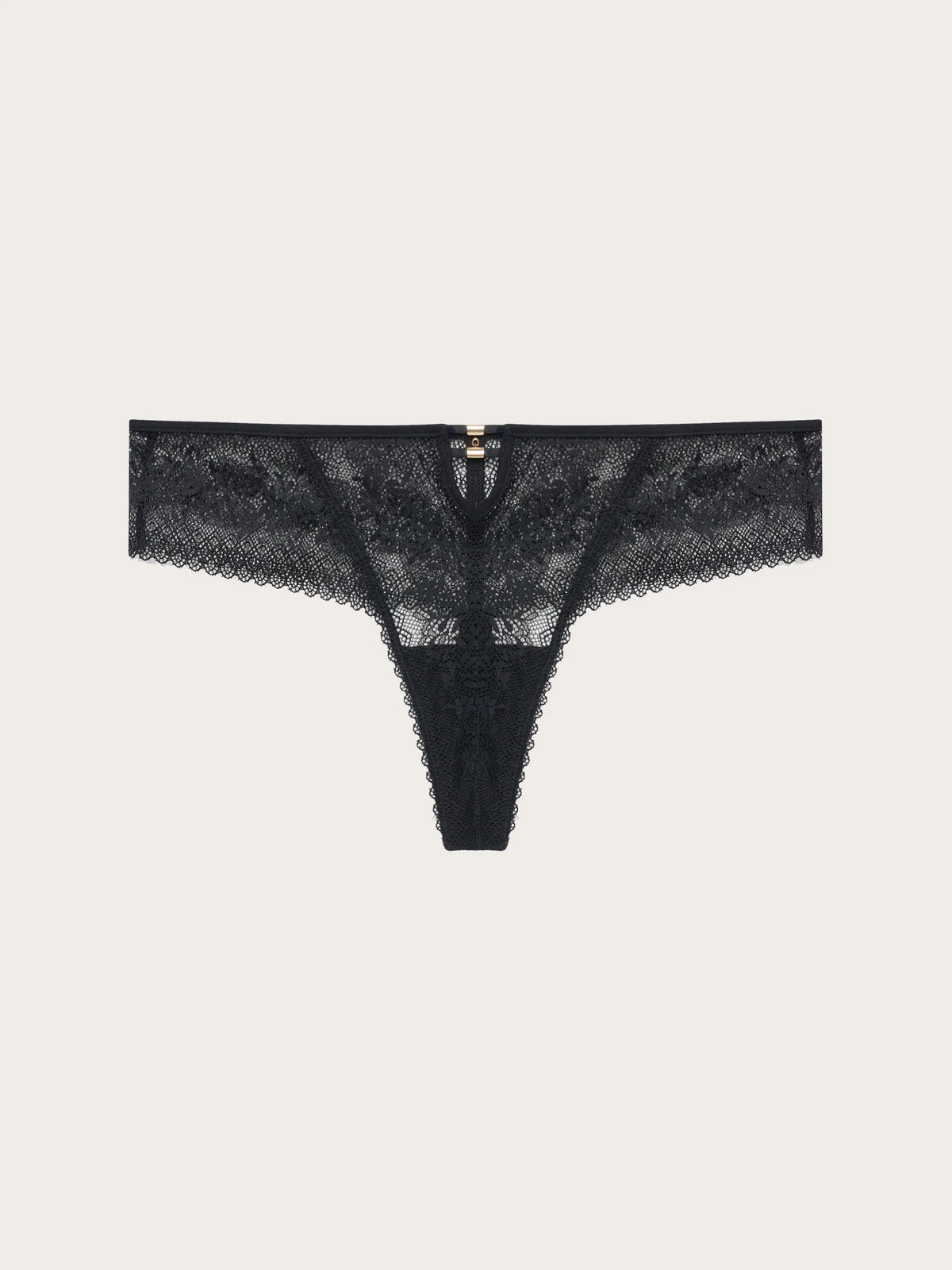 Yamamay BLACK Women G-String French Knickers - Executive Lace SKU: ICUD193002_072 Image 05