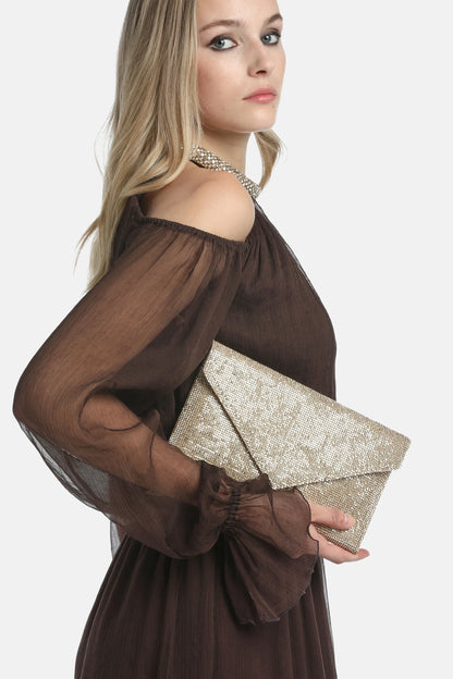 Luisa Spagnoli Nickel/Oro Women Iglesias - Elegant Clutch SKU: IGLESIAS A_0001 0002 Image 02