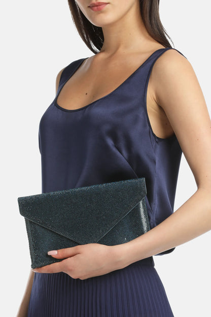 Luisa Spagnoli Blu Scuro/Oro Women Iglesias - Elegant Clutch SKU: IGLESIAS A_1284 0002 Image 01