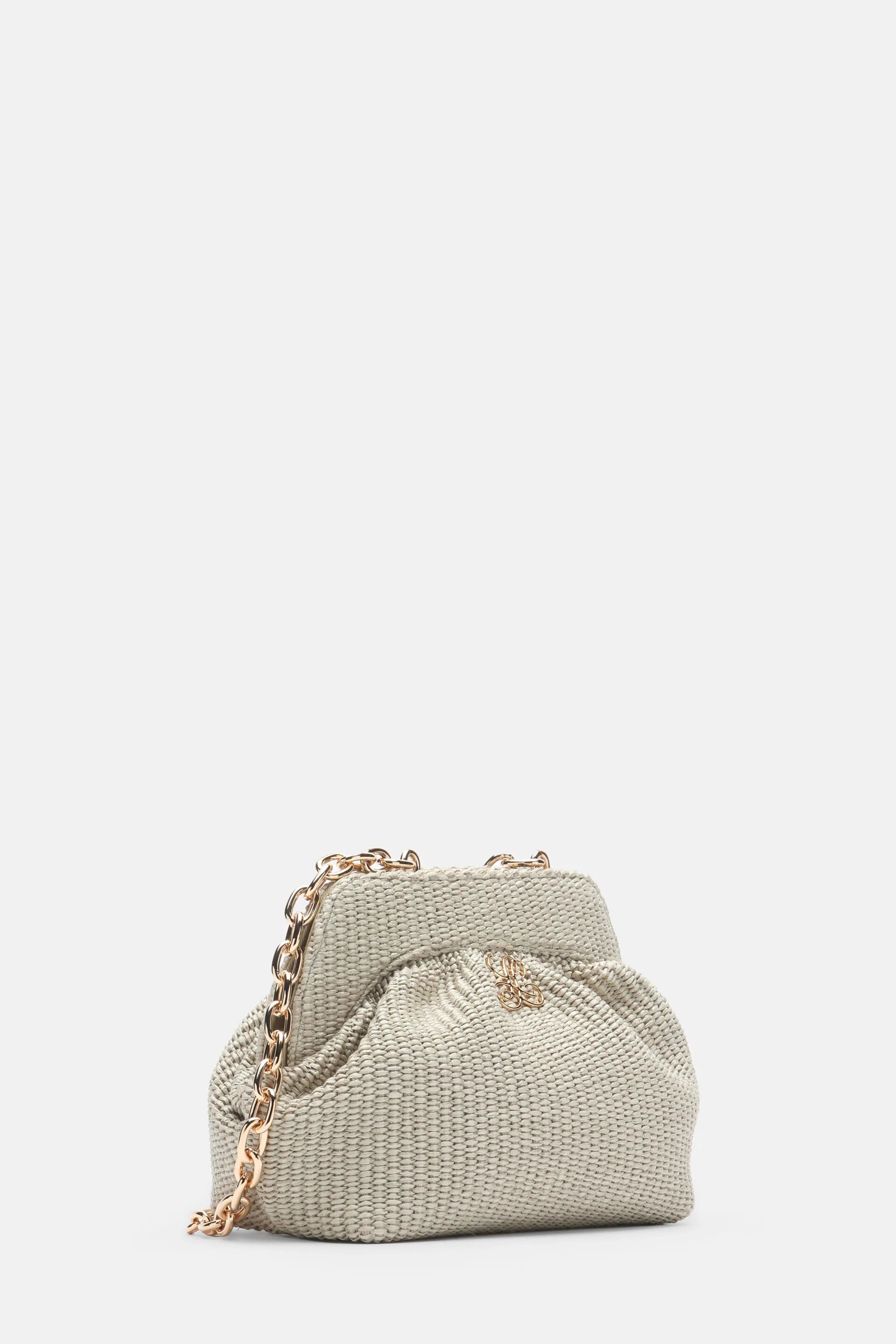 Luisa Spagnoli Naturale/Oro Women Ilarita - Raffia Clutch SKU: ILARITA_1182 0002 Image 05