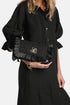 Luisa Spagnoli Nero/Oro Satinato Women Ili - Fringed Clutch SKU: ILI_0101 0018 Image 02