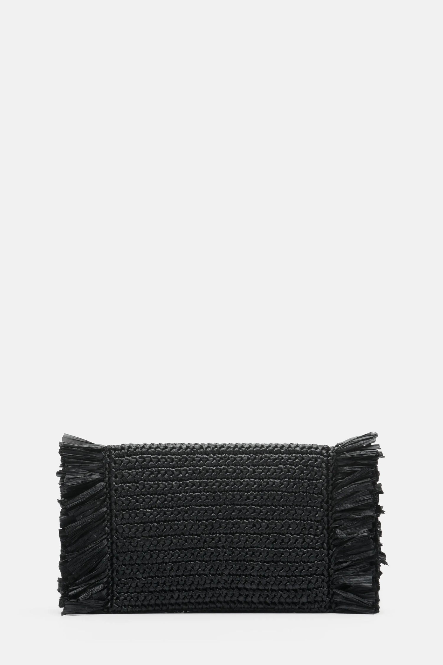 Luisa Spagnoli Nero/Oro Satinato Women Ili - Fringed Clutch SKU: ILI_0101 0018 Image 03