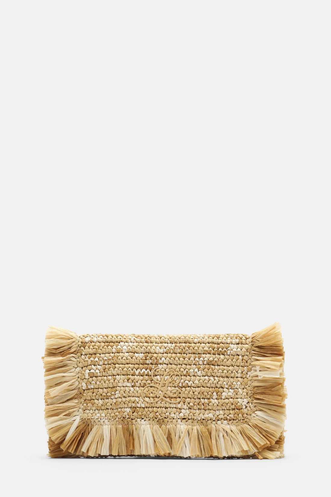 Luisa Spagnoli Grano Sfumato/Oro Satinato Women Ili - Fringed Clutch SKU: ILI_1197 0018 Image 01