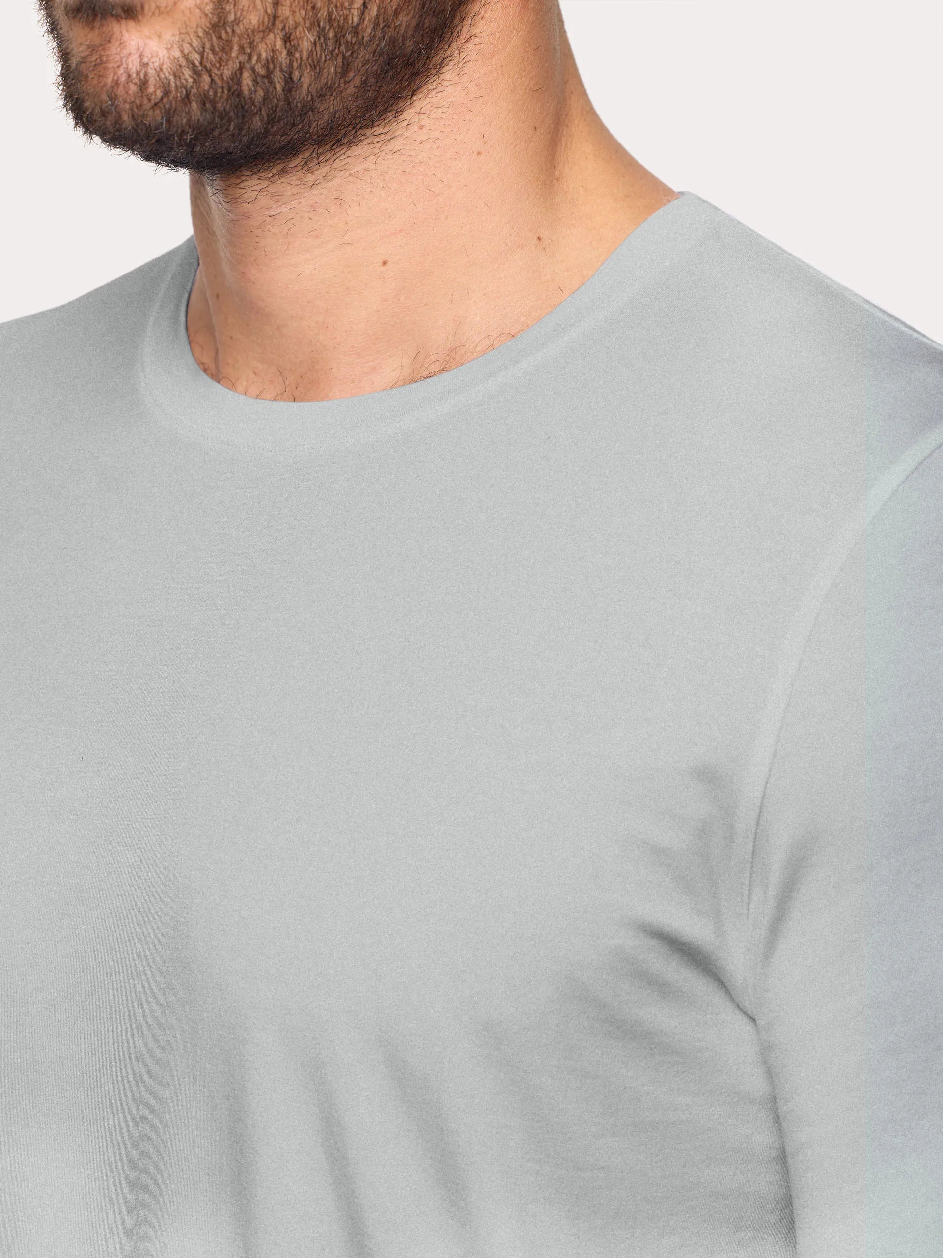 Yamamay_Light Grey_T-Shirt - Modal/Cotton/Silk_IMAU191003_052_03
