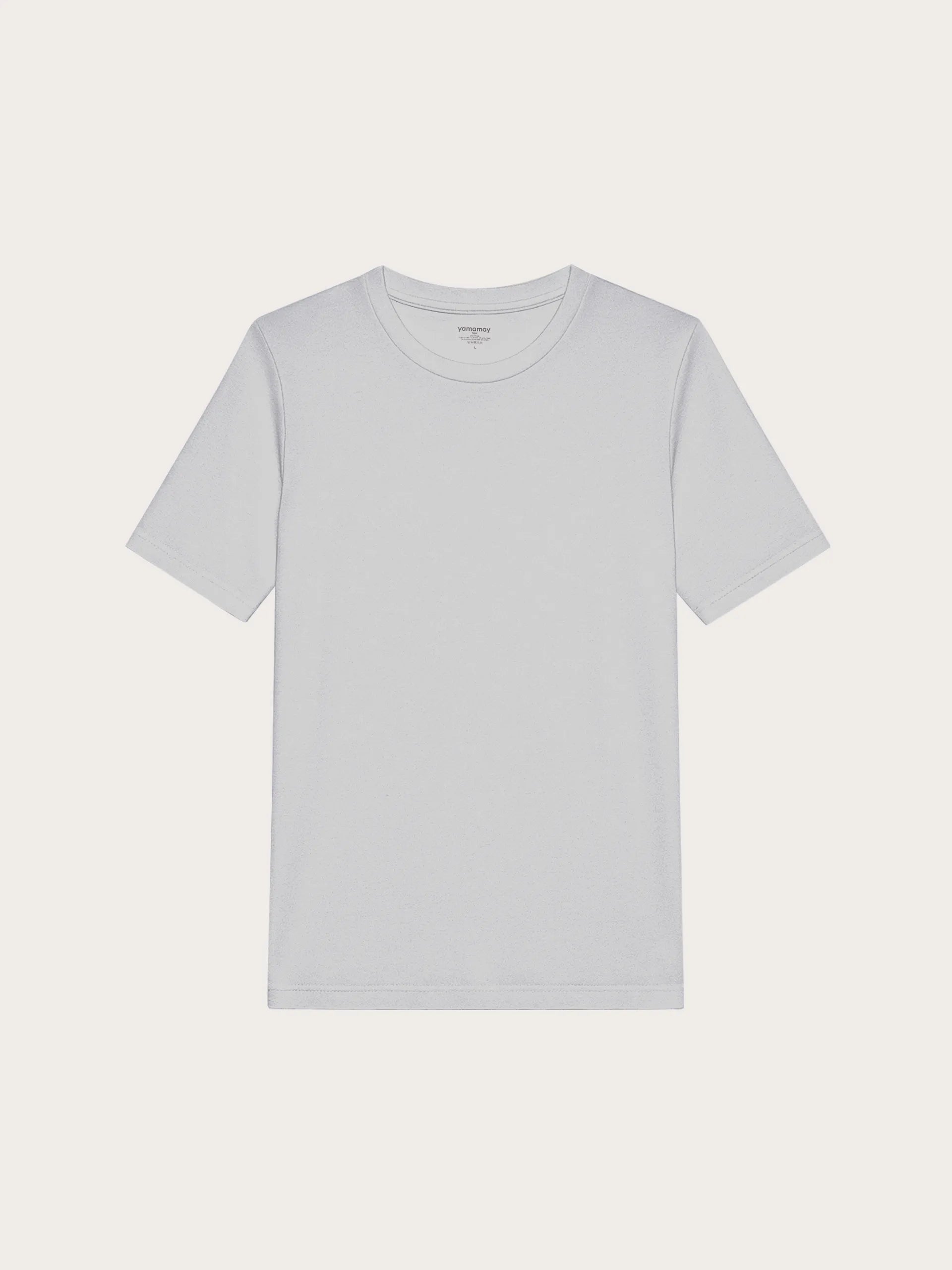 Yamamay_Light Grey_T-Shirt - Modal/Cotton/Silk_IMAU191003_052_04