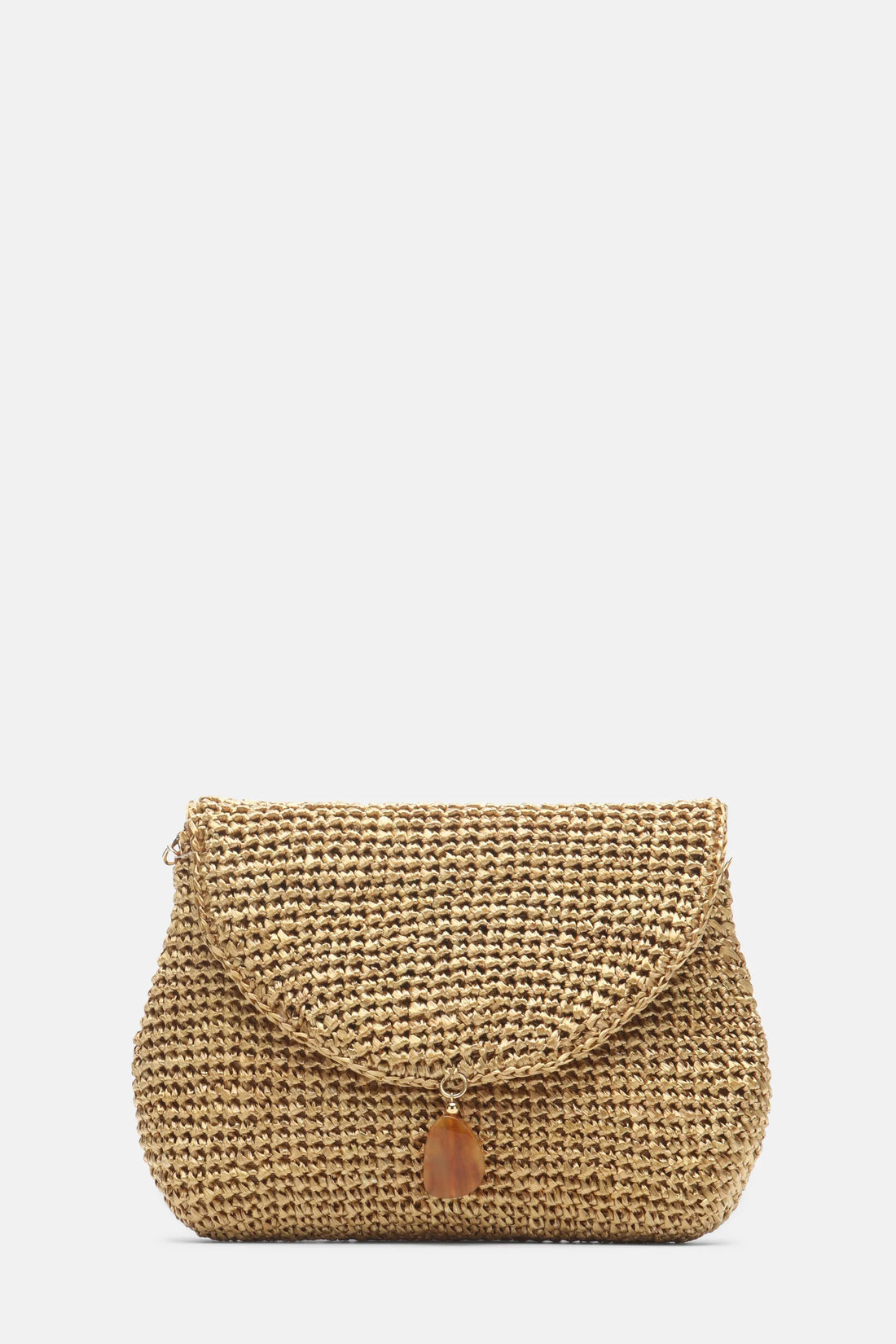 Luisa Spagnoli Bronzo/Geometrico/Oro Chiaro Women Impavido - Clutch with Pendant SKU: IMPAVIDO A_0034 3939 0038 Image 02
