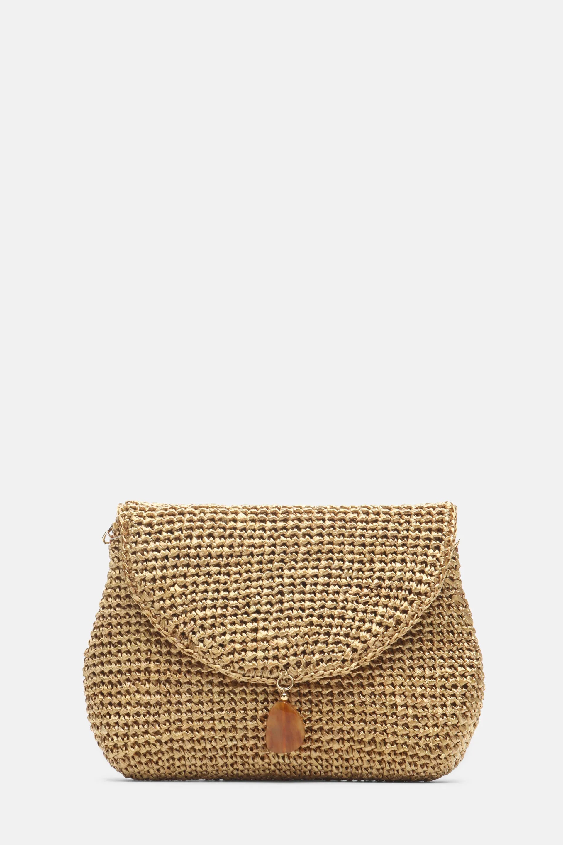 Luisa Spagnoli Bronzo/Geometrico/Oro Chiaro Women Impavido - Clutch with Pendant SKU: IMPAVIDO A_0034 3939 0038 Image 02