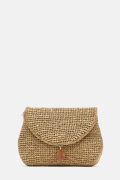 Luisa Spagnoli Bronzo/Geometrico/Oro Chiaro Women Impavido - Clutch with Pendant SKU: IMPAVIDO A_0034 3939 0038 Image 02