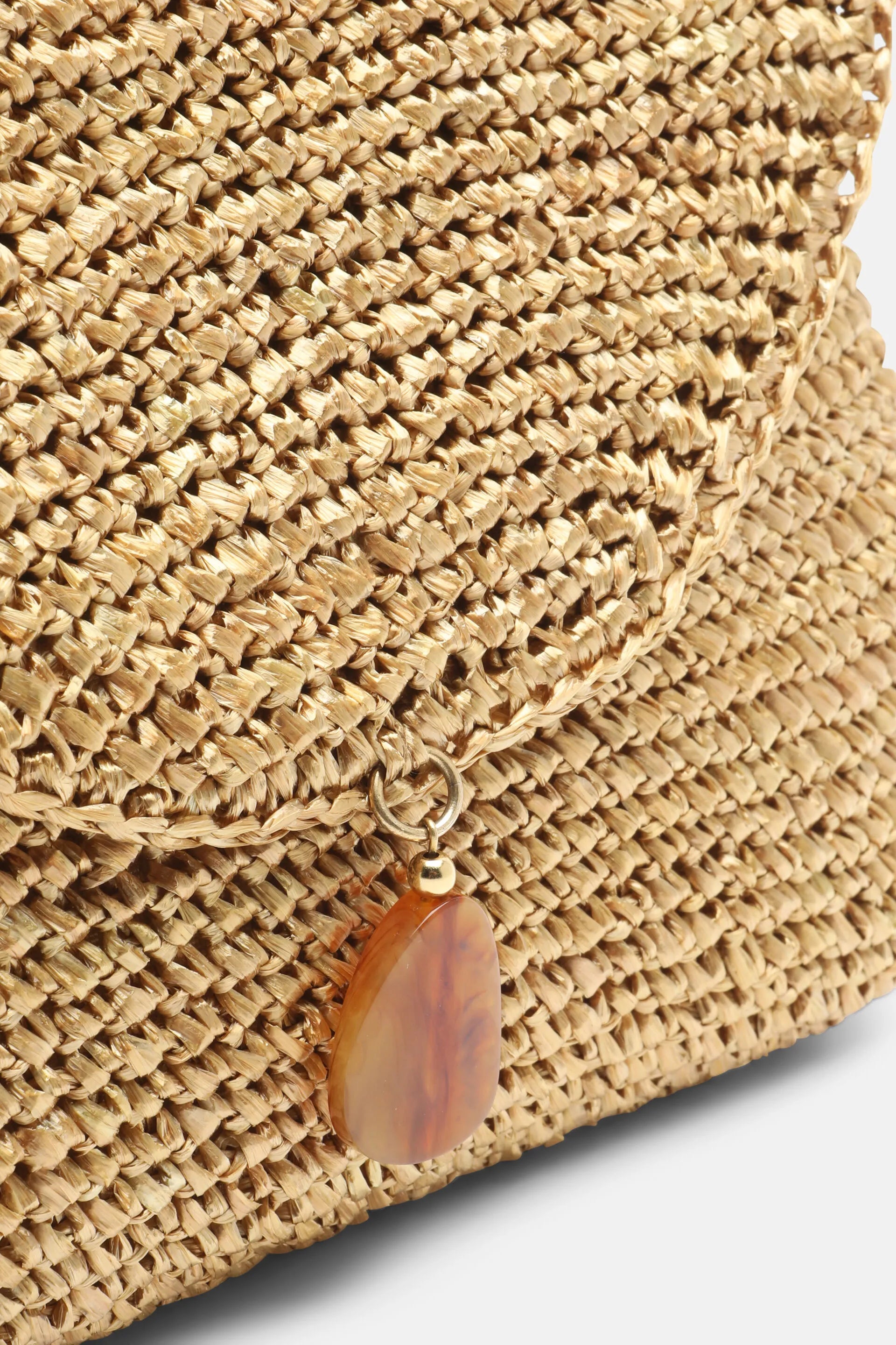 Luisa Spagnoli Bronzo/Geometrico/Oro Chiaro Women Impavido - Clutch with Pendant SKU: IMPAVIDO A_0034 3939 0038 Image 04