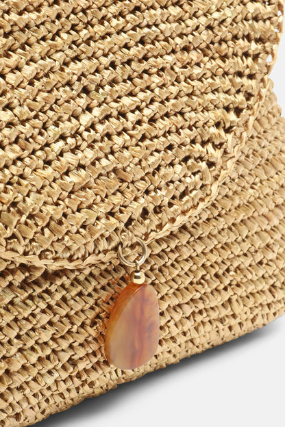 Luisa Spagnoli Bronzo/Geometrico/Oro Chiaro Women Impavido - Clutch with Pendant SKU: IMPAVIDO A_0034 3939 0038 Image 04