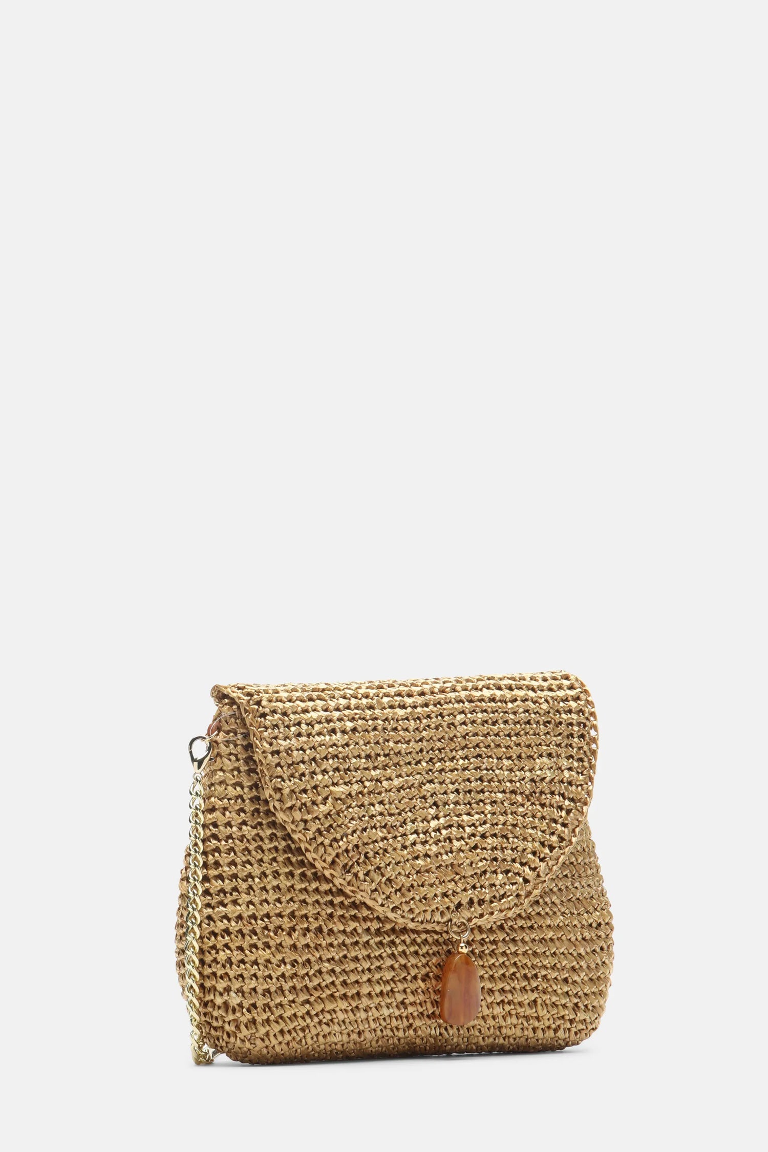 Luisa Spagnoli Bronzo/Geometrico/Oro Chiaro Women Impavido - Clutch with Pendant SKU: IMPAVIDO A_0034 3939 0038 Image 05