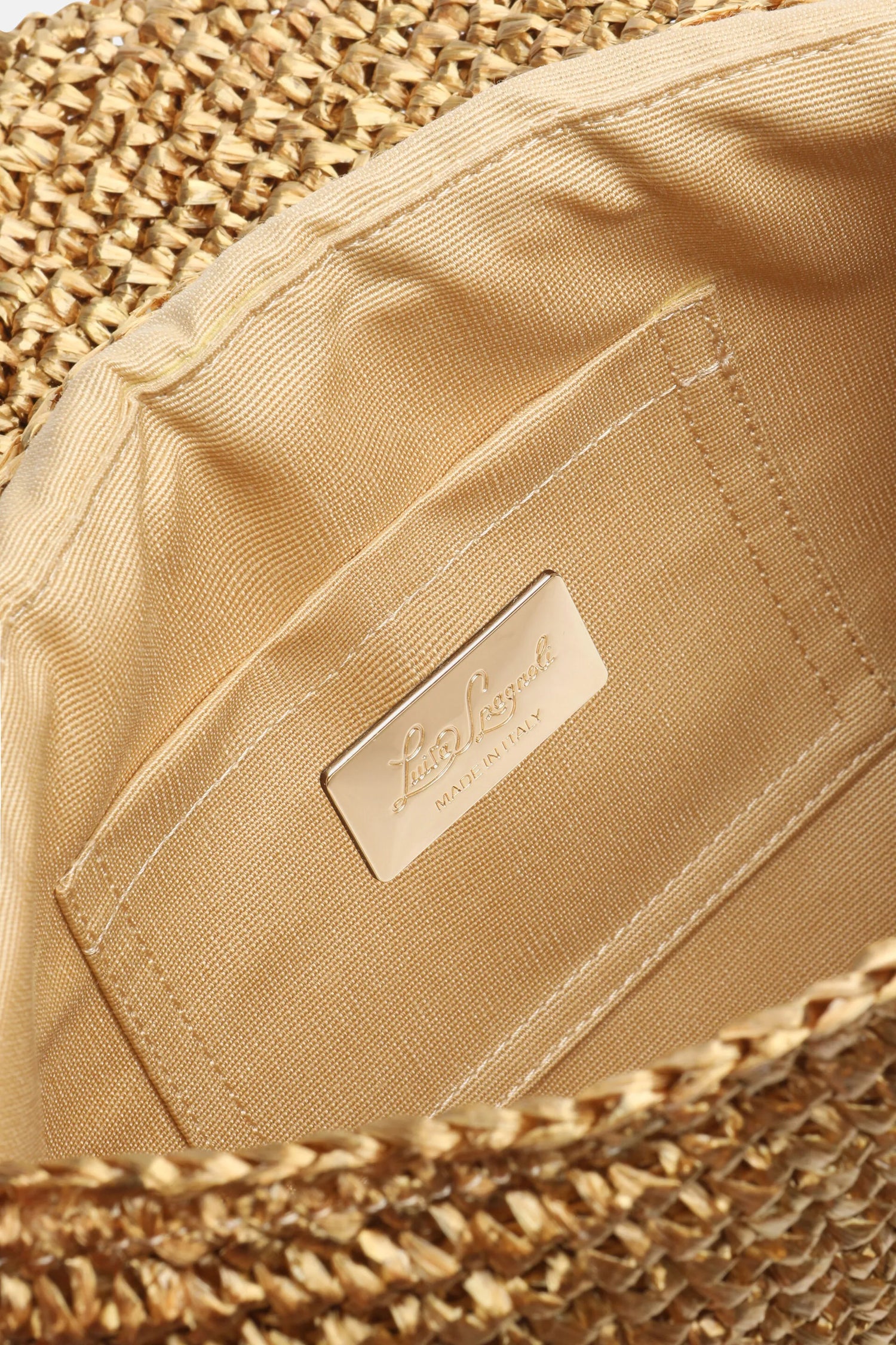 Luisa Spagnoli Bronzo/Geometrico/Oro Chiaro Women Impavido - Clutch with Pendant SKU: IMPAVIDO A_0034 3939 0038 Image 06